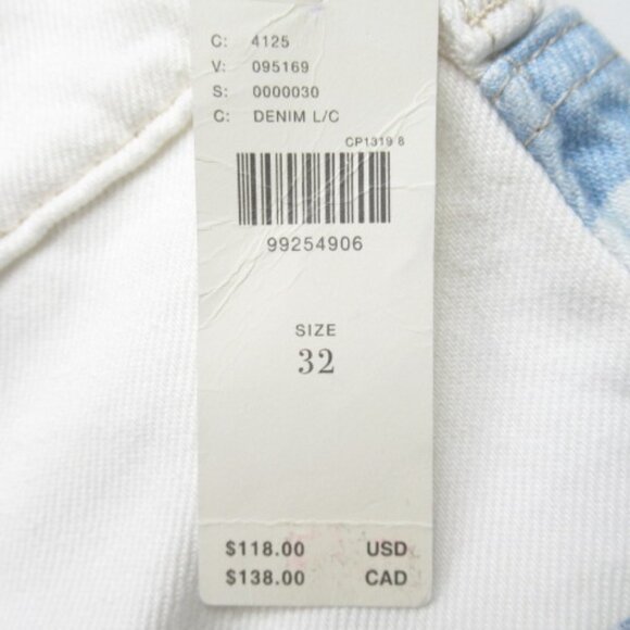 Anthropologie Pilcro The Devon Denim Shorts Wave Print Edition 32 - Picture 11 of 12